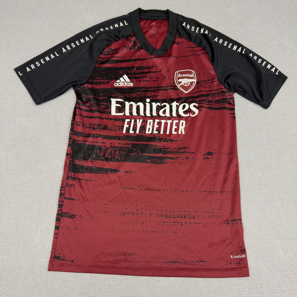 Adidas Arsenal FC 2020 2021 Pre Match Jersey Training Football Adult Small Red